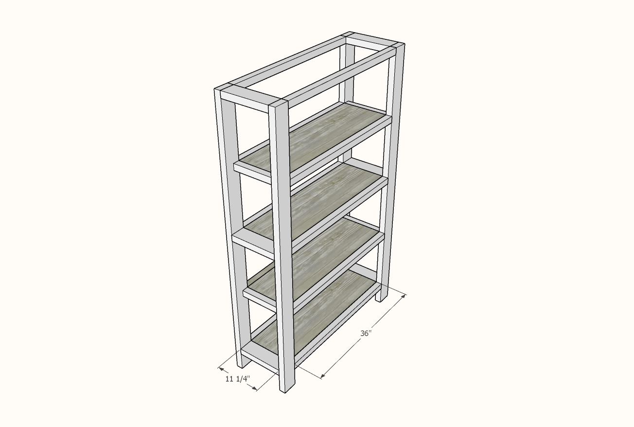 Rustic deals x bookshelf